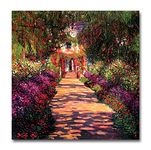 Tamatina Claud Monet Art Canvas Paintings|Pathway Monets|Size-13X13 Inches.t686