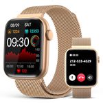 Smart Watch for Women (Answer/Make Calls), 1.9" HD Full Touch Screen, Fitness Tracker with Heart Rate Blood Oxygen Sleep Monitor, IP67 Waterproof Smartwatch for Android iOS