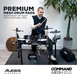 Alesis Command Mesh SE Electronic Drum Kit – Mesh Heads, USB/MIDI