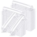 AIEX 35pcs Clear Chapstick Pouch Plastic Lip Balm Pouches for Lip Balm Tubes Lip Gloss Tubes Transparent Cash Pouch for DIY Gift Cards Money Card Holder for Birthday Festival Parties