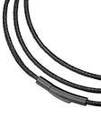 2mm Cord 26inch Leather String Necklace Chains for Men DIY Wax Rope Chain for Pendant, Length 26inch