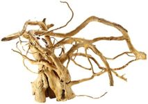 Driftwood Decor Turtle Shell Wood Tree Root Driftwood for the Aquarium Wood Tree Root Real Wood Finger Root Terrarium Decoration Aquarium Root for Aquariums, Small Fish Hide Ruftup