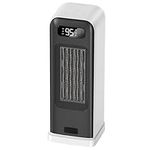 FLANUR Space Heater for Indoor Use, 1500W Portable Electric Heater with Thermostat, WiFi and APP Control, Overheat & Tip-Over Protection, 12H Timer, 4 Modes, 36dB Heater for Office Bedroom Home, White