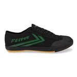 Feiyue Unisex FE LO 1920 Canvas Sneaker, Black/Green, 7 UK