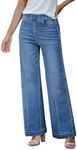 GRAPENT Colored Jeans for Women Cute Fall Outfits for Women Trendy Clothes for Women Office Pants for Women Work Clothes for Women Office Casual Color Classic Blue Size XL X-Large Size 16 Size 18