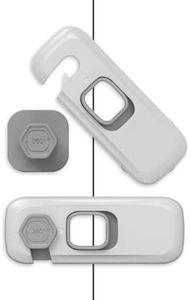 BECOMTO 5 Pack Cupboard Locks for Children,Child Safety Cupboard Locks,Childproof Cabinet Locks with Strong Adhesive for Protecting Kids,Child Locks for Kitchen Cabinets,Drawer,Fridge,Wardrobes,Grey