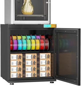 180L 3D Printer Filament Storage Cabinet with Dehumidifier, Industrial Sealed 3D Printer Stand with Filament Storage &25% RH Control Dehumidifier, All-in-One Printer Table Holds 40 Rolls
