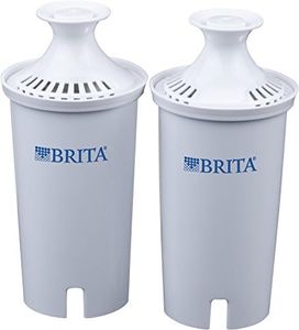 Brita Standard Water Filter, Standard Replacement Filters for Pitchers and Dispensers, BPA Free - 2 Count,White