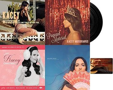 Kacey Musgraves: Studio Album Collection - 4 Vinyl Records (Same Trailer Different Park / Pageant Material / Golden Hour / A Very Kacey Xmas) with Bonus Art Card