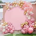Pink Round Backdrop Cover 7.2x7.2ft
