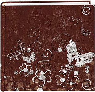 Pioneer Photo Albums EV-246/BS 200 Pocket Printed Aged Butterfly Swirl Design Photo Album for 4 by 6-Inch Prints