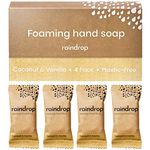 Raindrop Sustainable Hand Soap Refills, 4x Plastic-Free Foaming Hand Soap Refills (Sweet Vanilla)