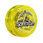 Yomega Spectrum – Light up Fireball Transaxle YoYo with LED Lights for Intermediate, Advanced and Pro Level String Trick Play + Extra 2 Strings & 3 Month Warranty (Yellow)