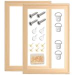 2 Pack 16"x 20" DIY Wood Canvas Stretcher Bars,Removable Canvas Frames Kit-Easy to Assemble,Wooden Frames Kit for Oil Painting,Diamond Painting,Canvas Painting and Needle Arts Supplies