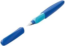 Pelikan 814744 Twist Nib Fountain Pen, M Deep Blue, with 2 Cartridges, Pack of 1