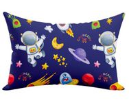 CHANCEUX Mustard Seeds Pillow (1.2 Kg Sarso) + Removeable Cover for New Born Baby/Toddler Anti Flat Head, Cotton Infant 0 to 6 and 12 Months Kids Neck Support & Head Shaping - Astronout Design