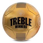 Hy-Pro Officially Licensed Manchester City Treble Winners Football - Size 5 Football with Durable PVC, Collector's Edition - Ideal for Fans & Players for Man City Supporters, Gold