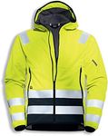 Uvex Construction Flash Storm Men's Work Jacket - Warning Yellow Men's Softshell Jacket - Lightweight & Breathable L