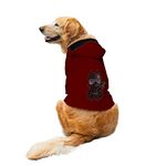 Ruse Pet Darkest Knight Printed Full Sleeves Dog Autumn Winter Hoodie Jacket/Apparel/Clothes/Jackets Gift for Big and Small Dogs.(Maroon/L)