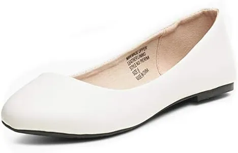 Alpine Swiss Womens White Leather Pierina Ballet Flats 6 M US