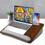 SITTELLA Portable Laptop Lap Desk with Soft Wrist Pad and Handy Storage Pocket, Fits up to 15.6 inch Laptop for Using Laptop, MacBook, Tablet