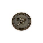 Romantic Love Expression Antique Gold Plated Pocket Coin for Date Night, I Love You, Grow Old Along with Me, The Best is Yet to Be, Love Gift for Men and Women, from Him or Her