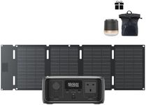 ECOFLOW RIVER 3(10 ms UPS) Portable Power Station&45W solar panel, 245Wh LFP battery, up to 600W output, GaN efficiency doubles runtime, <10 ms UPS, 30% more compact solar generator for outdoor