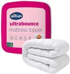 Silentnight Ultrabounce Mattress Topper - Supportive Comfortable Mattress Topper with Easy Fit Straps - Hypoallergenic and Machine Washable - Double