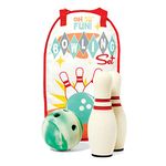 MindWare Oh So Fun! Deluxe Bowling Set – Safe & Fun Foam Bowling Set for Kids Ages 3 & Up