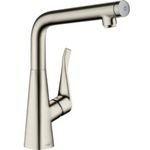 hansgrohe Metris Select Kitchen Tap 320, stainless steel