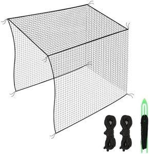 Amazgolf 10x10x10ft Baseball Batting Cage Net Only, Baseball Nets for Batting with Installation Tool and Rope, Baseball Batting Cages for Backyard, Heavy Duty Hitting Net for Baseball, Softball