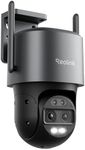 Reolink 4K Security Camera Outdoor WiFi 6, Dual Lens 6X Hybrid Zoom, Plug-in 360 PTZ Camera Auto Tracking, Smart AI Detection, 8MP Color Night Vision, TrackMix WiFi Grey