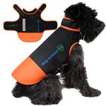 Dog Armour PRO - Reflective Dog Harness Vest for Medium Dogs – Choke Free Dog Accessories to Shield Your Pet from Raptor and Animal Attacks - Adjustable Dog Vest - Waterproof (Medium, Orange)