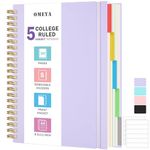 Spiral Notebook 8.5" x 11", 5 Subject Notebooks College Ruled with Removable Dividers, 300 Pages 100GSM Thick Spiral Writing Journal for Women & Men, Large A8 Lined Journal Notebooks for Work, School