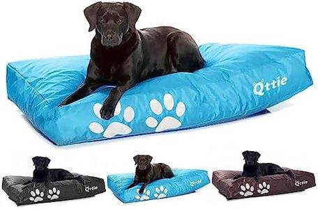 Qttie Dog Bed, Waterproof and Removable Washable Cover(No Filler),420D PVC Nylon,Bean Bag Soft Mats Mattress Cushion, Dog Crate Bed for Small/Large Dogs,Calming Dog Bed Covers only 70X100CM Light Blue