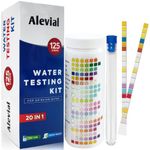 20 in 1 Drinking Water Testing Kit 125 Strips Home Test for Tap Water Quality, Detects Lead pH Hardness Chlorine Iron Fluoride and More, Tester for Drink Water, Pool, Aquarium, Hot Tub by Alevial
