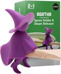 OTOTO Agatha Kitchen Spoon Rest - Spatula Holder and Cooking Spoon Rest for Stove Top and Kitchen Counter - Holder for Ladles, Tongs and Multiple Utensils - Heat-Resistant, BPA-Free Fun Kitchen Gadget