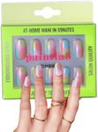 PaintLab Press-On Nails Manicure Kit, Ombre, 30-Piece Set, Long-Lasting Fake Nails with Glue, File, Prep Pad & Cuticle Stick