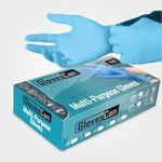 GlovesCan Nitrile Gloves Extra Large Pack of 100-4.5 Mil Thickness - Latex and Rubber Free - Odourless Disposable Gloves for Food Handling, Mechanics, Cleaning and Hair Salons