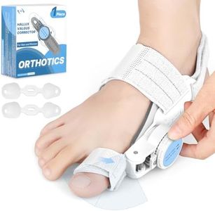 VEVARUN Bunion Corrector for Women Men: Big Toe Straightener Bunion Fix with Adjustable Knob-Orthopedic Bunions Splint Brace Toe Alignment Correction for Hallux Valgus Pain Relief Day/Night 1PCS (White)