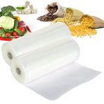 SKY FLEXI PACK 17cm x 5 Meter, Food Vacuum Sealer Roll, Food Grade, BPA-Free, Boil-Safe, and Microwave-Friendly (Pack of 2)
