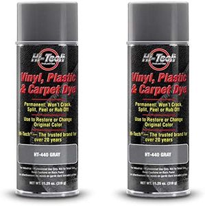 HI-TECH Vinyl, Plastic, Carpet Dye | Leather, Upholstery, Fabric Paint, Gray (2 Pack)
