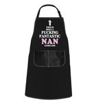 WCGXKO Nan Birthday Gift Nan Gift For Grandma This Is What A Fantastic Nan Looks Like Apron Mother’s Day Gift (Nan Looks Apron)