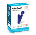Easytouch Twist Lancets 28 Gauge 100ct