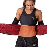 Shred Belt V2 - Thermogenic Waist Trimmer for Men and Women - Premium Fat Burning Belt with Weight Loss Technology - Ab Toning Belt - Belly Fat Slimming Brace - Fat Burn Tummy Wrap (Medium)