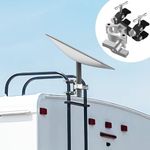 RV Ladder Tubing Holder for Starlink Dish, Camper Roof Railing Mount for Starlink, Universal Starlink Mounting Set for Vehicle, Starlink Universal Clamp