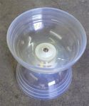Sundia Shining Series Diabolo - Crystal Clear - Sticks and String