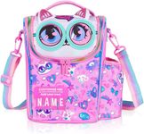 EXILOM Kids Lunch Bag, Thermal Insulated Lunch Box for Girls Boys, Insulated Two Layer Cooler Bag, Lunch Bag Toddler Teen, School Travel Bags, Water Bottle and Lunch Box Holder with Adjustable Strap