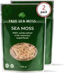 TrueSeaMoss Sea Moss Raw Pack of 2, Wildcrafted Sea Moss 32oz - 100% Irish Sea Moss - Dried Seamoss Advanced Drink - Clean and Sundried - Vegan Natural Seamoss