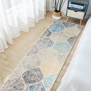 MARLOW Runner Rugs, 180X60cm Anti-Slip Area Rugs, Soft Entry Carpet Washable - Versatile for Hallway, Bedroom, Kitchen, Dining Room, Living Room, Study (Blue)